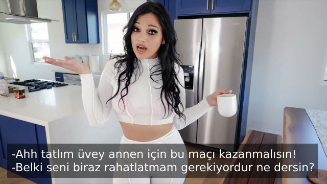 Saf Üvey Oğlunu Manipüle Ederek Kaşınan Amcığını Sertçe Siktirdi