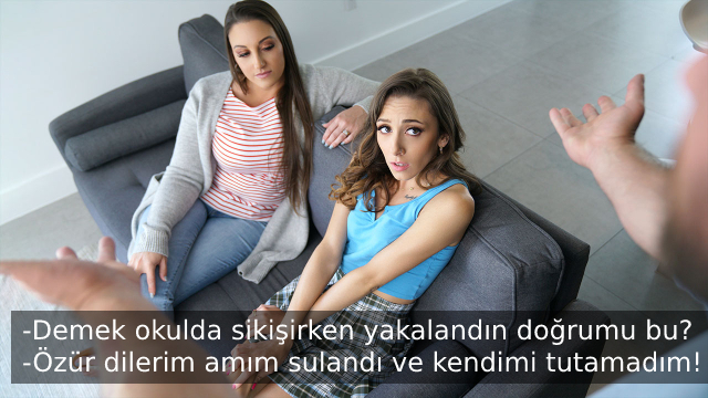 Okulda Sikişirken Yakalanınca Sulanan Amcığını Tekrar Siktirdi