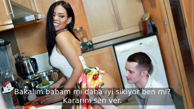 Babasıyla Yarışmak İsteyen Am Düşkünü Oğlan Üvey Annesini Beceriyor